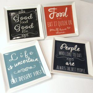 Food related hanging wall plates